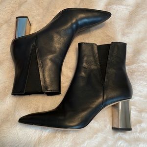 Zara Booties with Mirrored Heels - Size 36 (6)